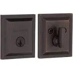 Baldwin Square Venetian Bronze Torrey Pines Smartkey Deadbolt Door Lock