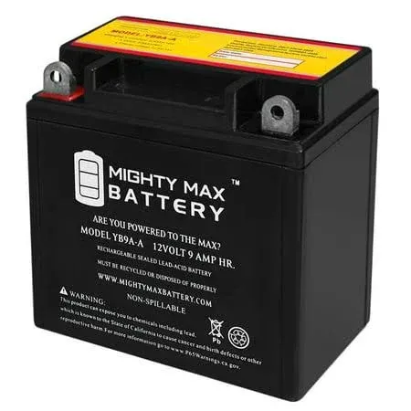 Mighty Max Battery YB9A-A 12V 9AH Replacement