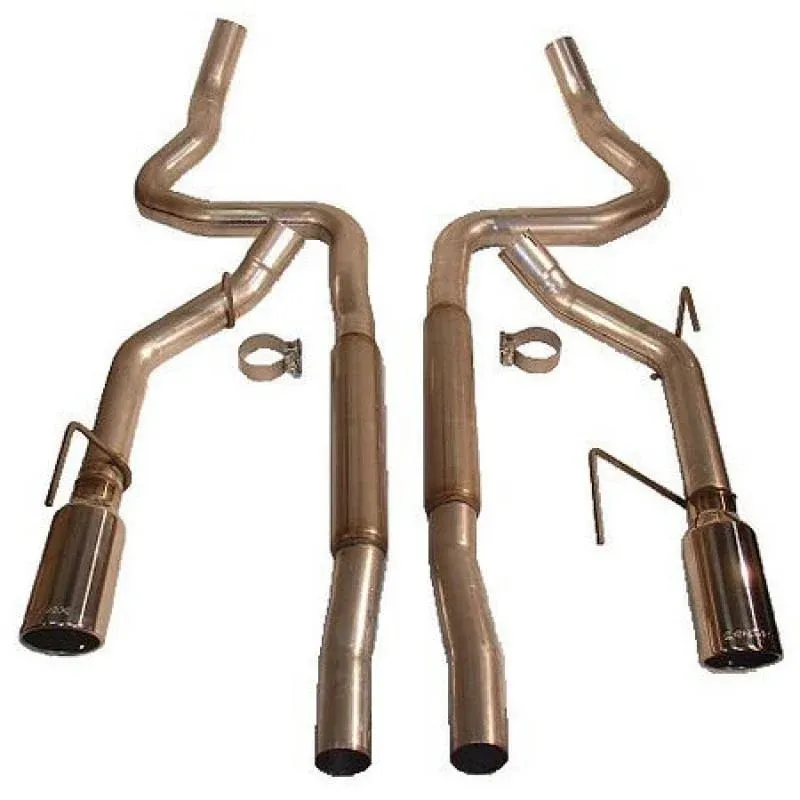 Roush 403936 - 2005-2009 Ford Mustang GT/GT500 Enhanced Sound Dual Cat-Back Exhaust Kit