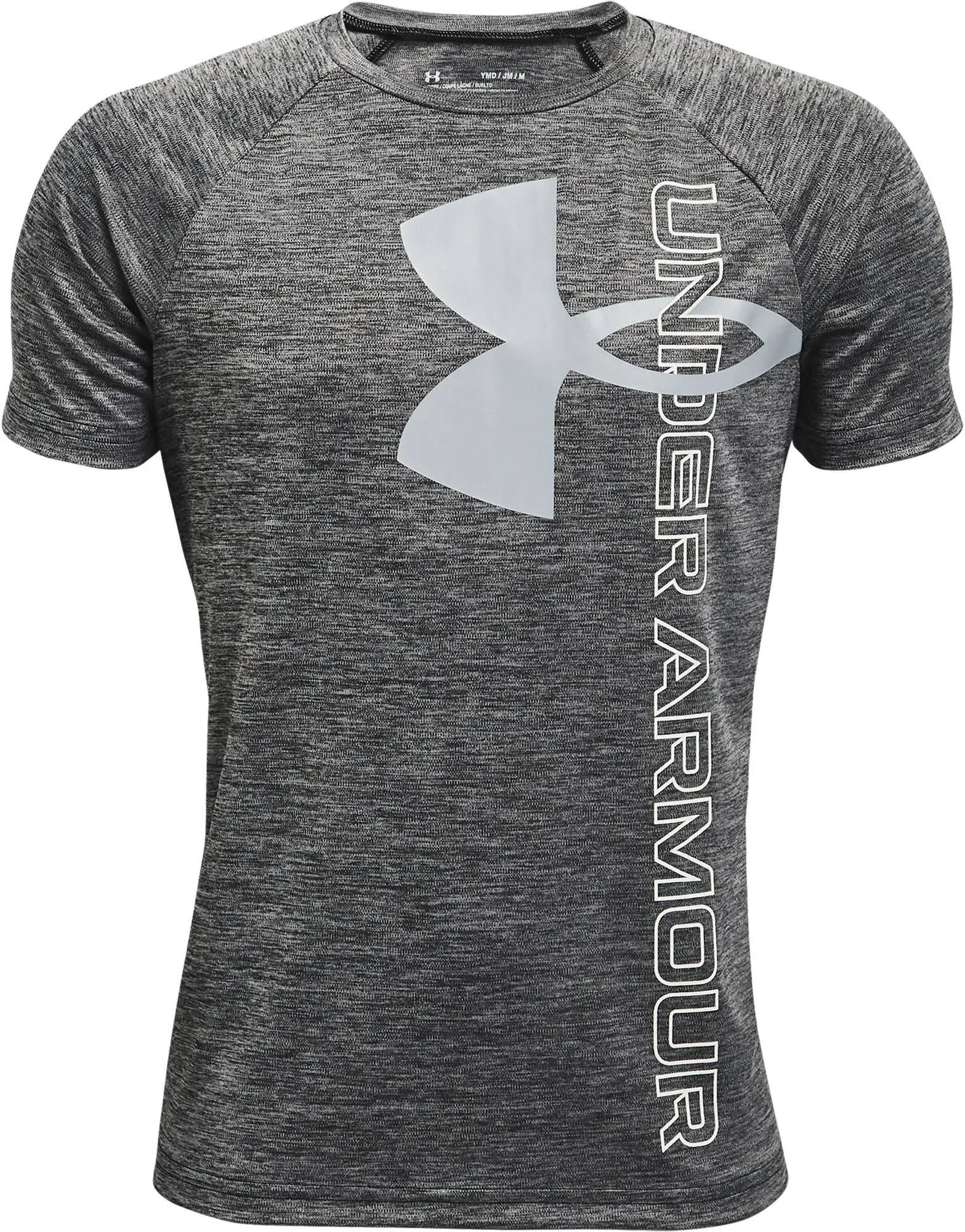 Under Armour Boys' Split Logo Hybrid Short Sleeve Tech T-Shirt