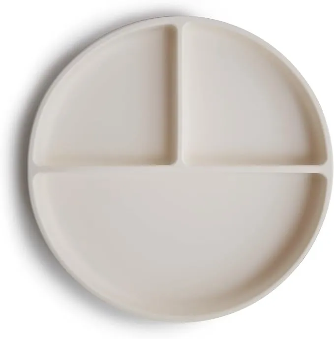 Mushie - Silicone Suction Plate Ivory