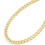 Jewelry Atelier Gold Chain Necklace Collection - 14K Solid Yellow Gold Filled Miami Cuban Curb Link Chain Necklaces for Women and Men with Different Sizes (2.7mm, 3.6mm, 4.5mm, or 5.5mm)