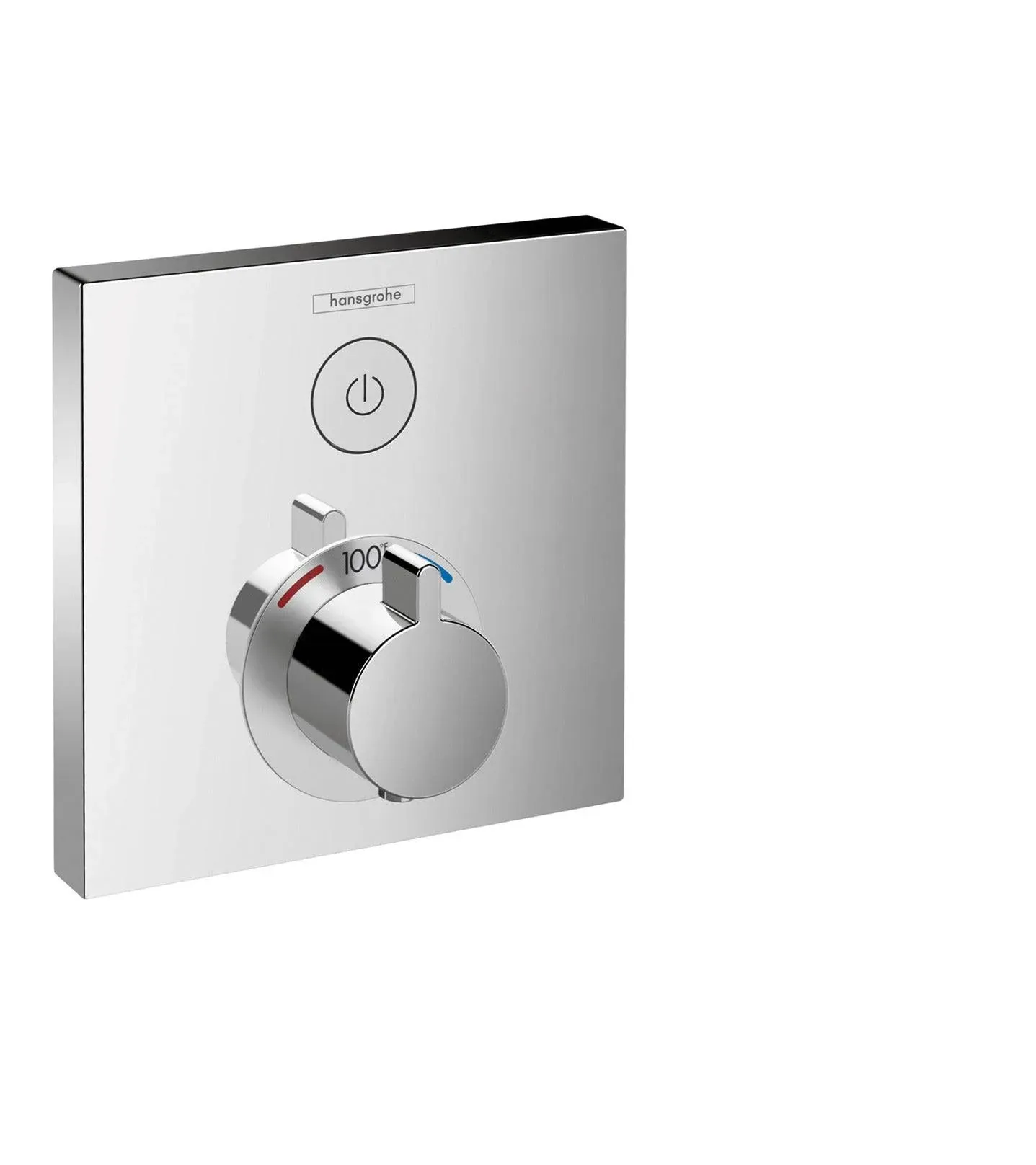 Hansgrohe 15762001 ShowerSelect Square Thermostatic 1-Function Trim - Chrome