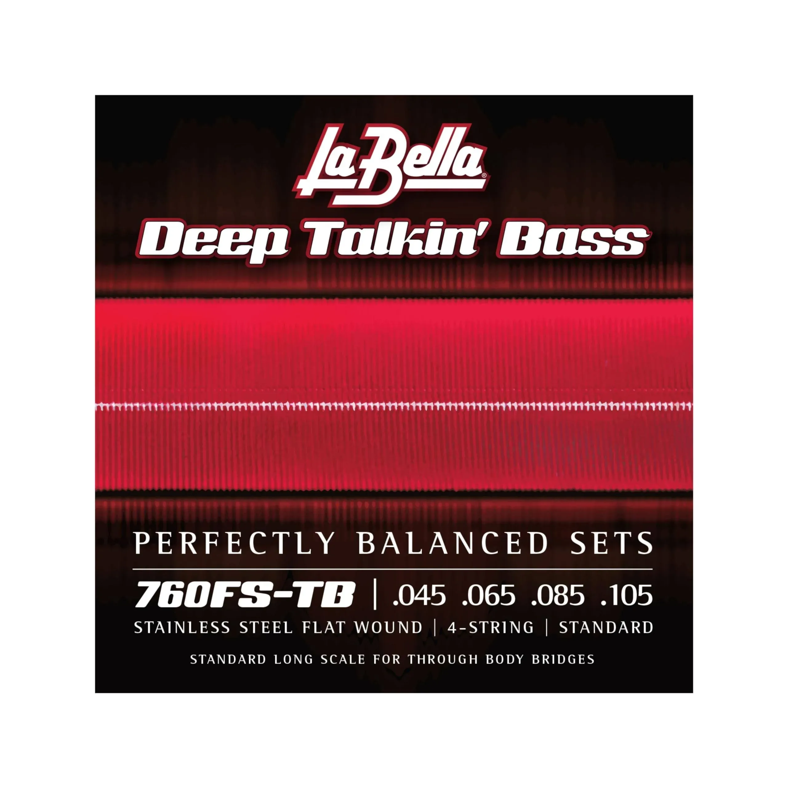 La Bella Deep Talkin' Stainless Steel Flat Wound Bass Strings