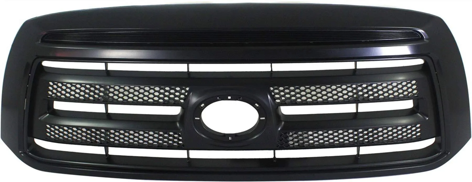 Evan Fischer Grille Assembly Compatible with 2010-2013 Toyota Tundra Painted Black Shell and Insert TO1200345