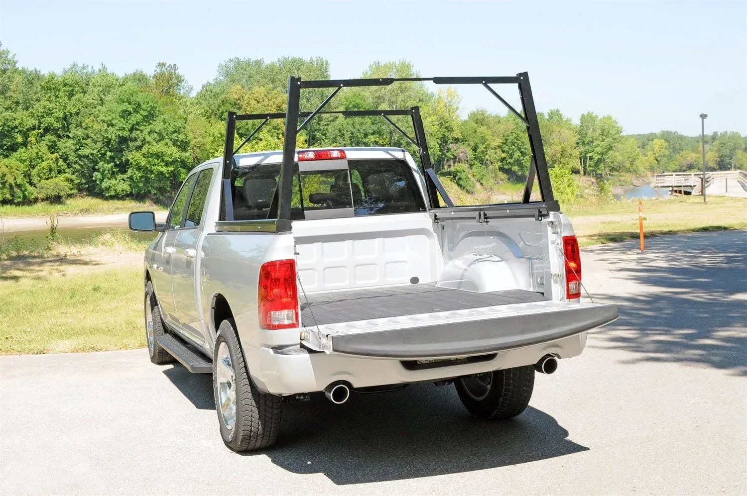 2011 Ford F-150 Truck Bed Rack - Powdercoated Textured Black, Aluminum, Direct Fit, Set of 2 DZ951550 by Dee Zee®