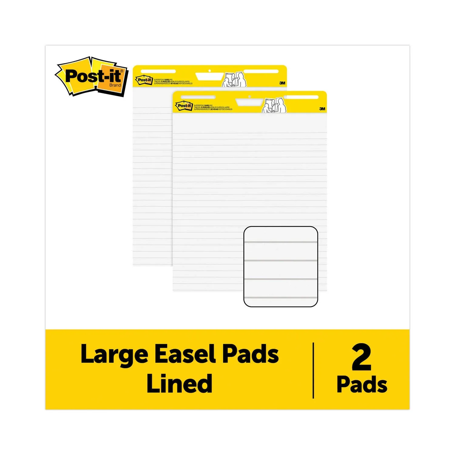 Post-it Super Sticky Easel Pad - 25 x 30 Inches, 30 Sheets, 2 Pads