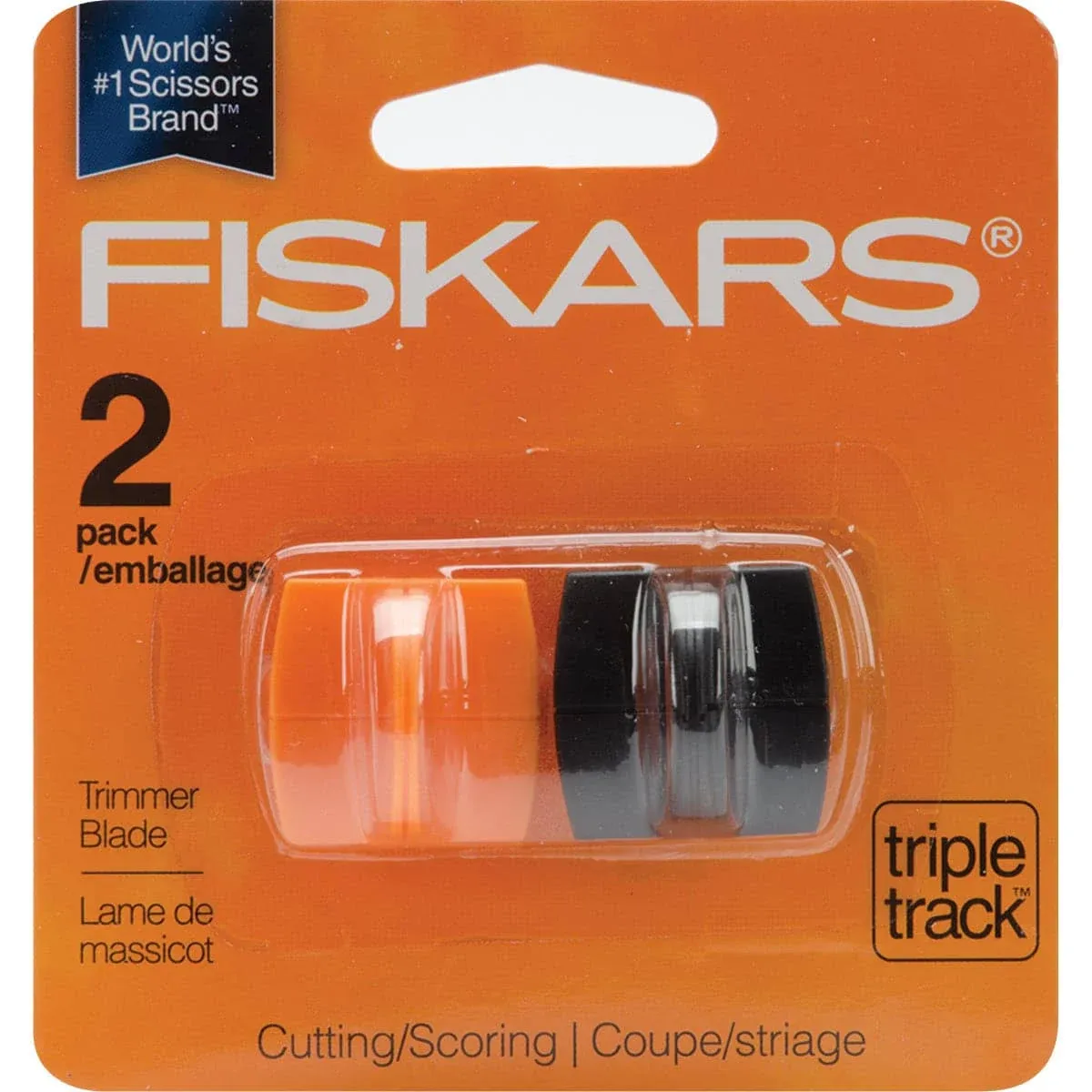 Fiskars Trimmer Blades, High Profile Triple Track - 2 blades