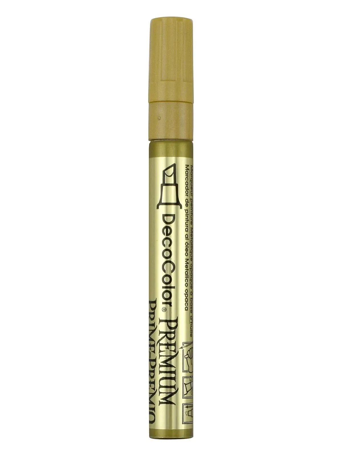 Decocolor Premium Markers chisel point, gold