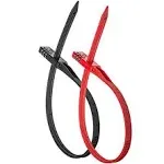 Bell QuickZip Zip-Tie Multi-Purpose Combo Lock 2 Pack Red/Black, One Size