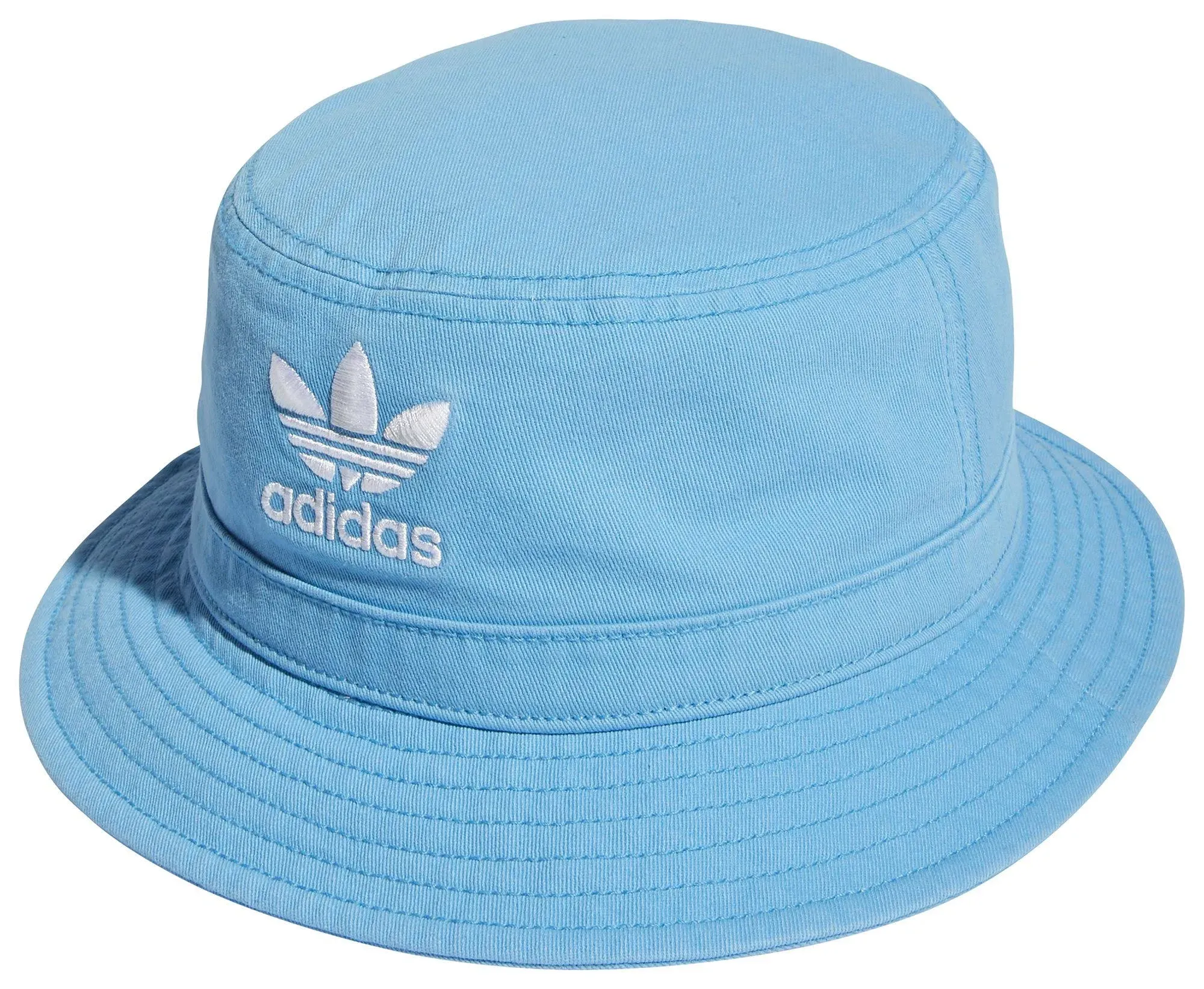 Adidas Unisex Originals Washed Bucket Hat Cap Sky Rush Blue/White New Tags OSFA