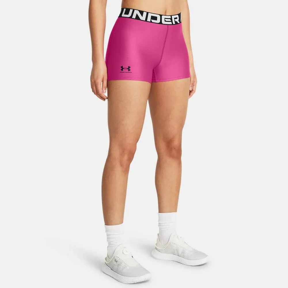 Under Armour Women's Heatgear Shorty Shorts - Pink, XL