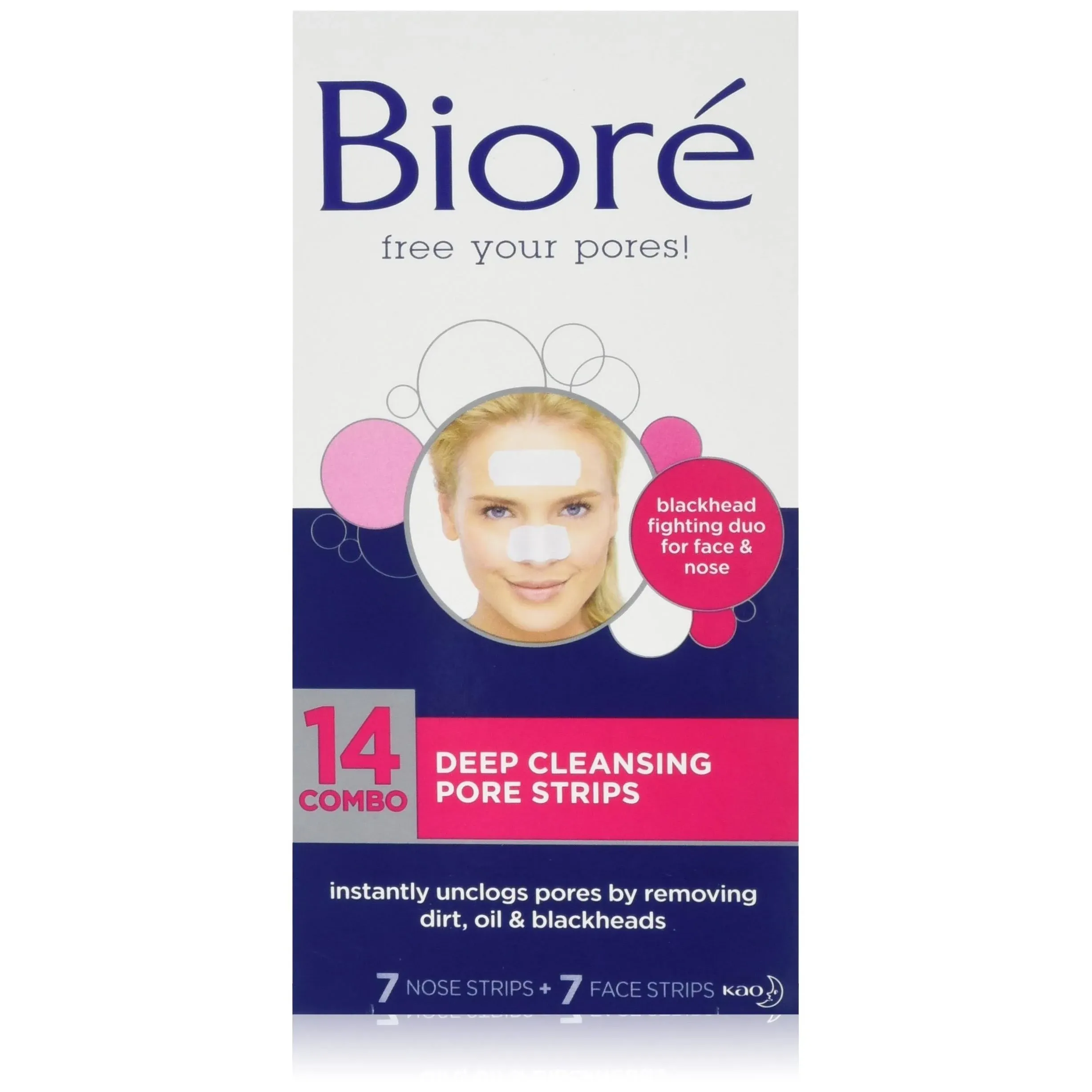 ==&gt; BIORE 14 combo DEEP CLEANSING PORE STRIPS, 7 NOSE + 7 FACE STRIPS