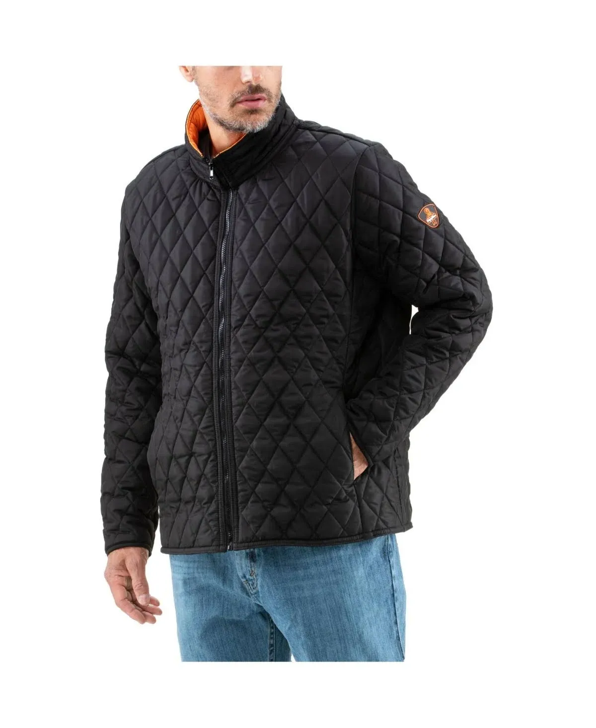 RefrigiWear Lightweight Warm Insulated Diamond Quilted Jacket