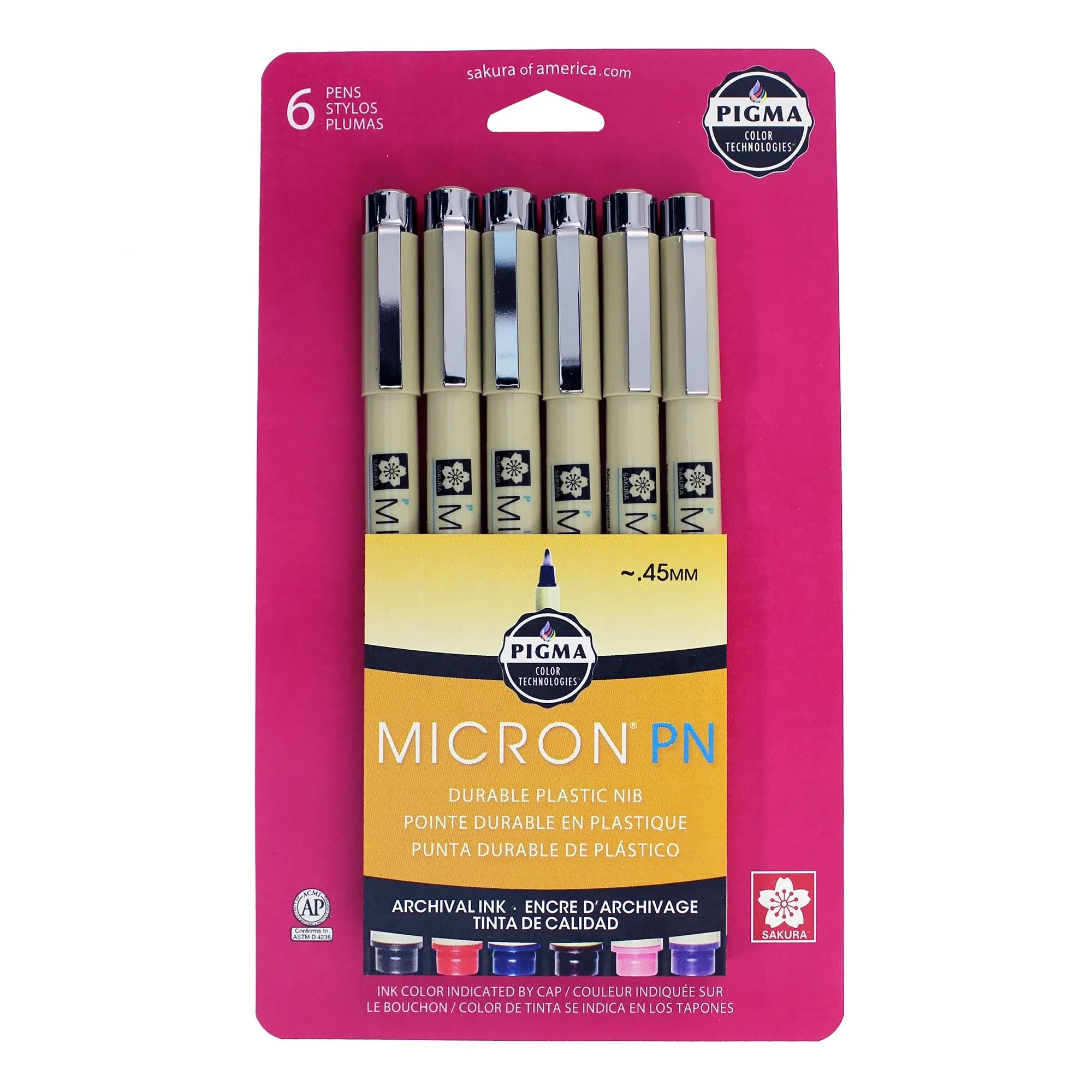 Pigma Micron PN 6 Pack