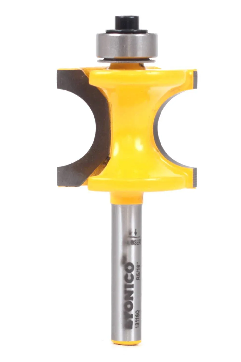 5/16&#034; Radius Bullnose Router Bit - 1/4&#034; Shank - Yonico 13116q