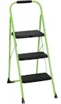 COSCO 3 Step Big Step Folding Step Stool, Green