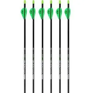 Easton Axis Arrow, Black, 2" - 6 pack