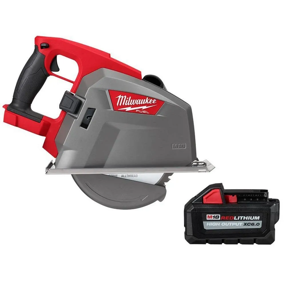 Circular Saw: 8 in Blade Dia., Right, 0°, (1) Bare Tool/(1) Battery, 6 Ah Battery Capacity, 18V DC