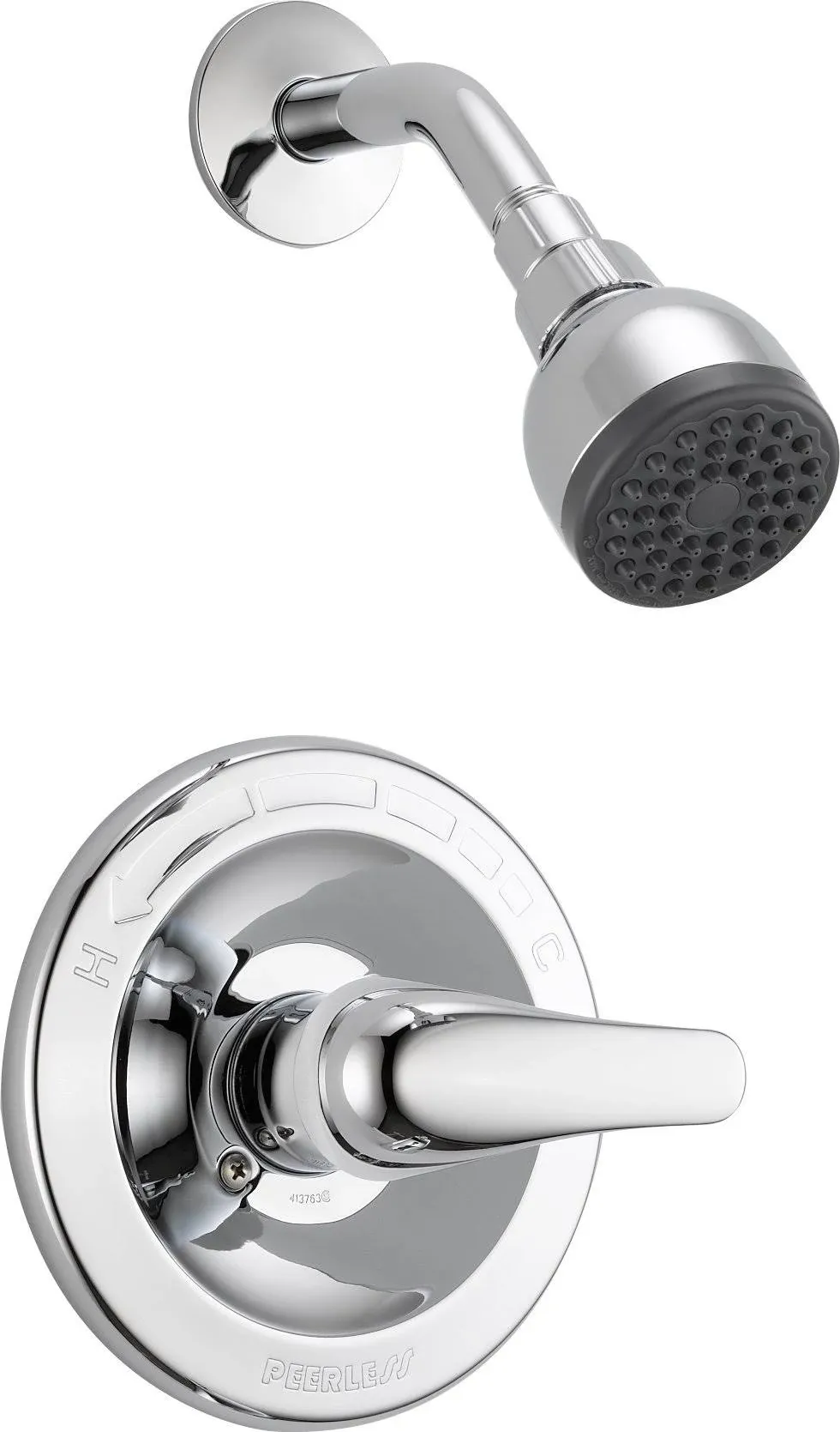 Peerless Chrome 1-handle Single Function Round Shower Faucet