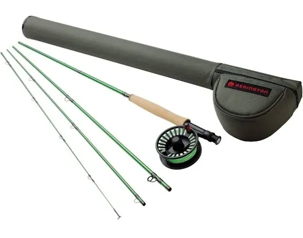 REDINGTON VICE FLY ROD OUTFIT W/ I.D REEL 690-4 9&#039;0&#034; FT  #6WT 4PC COMBO KIT