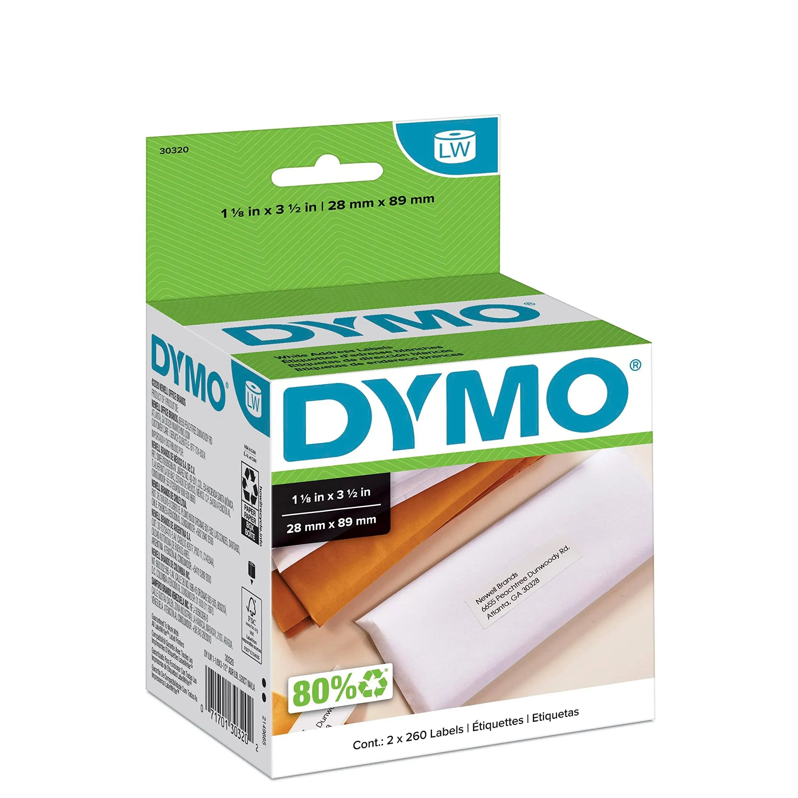 Dymo LabelWriter Address Labels 1.12" x 3.5