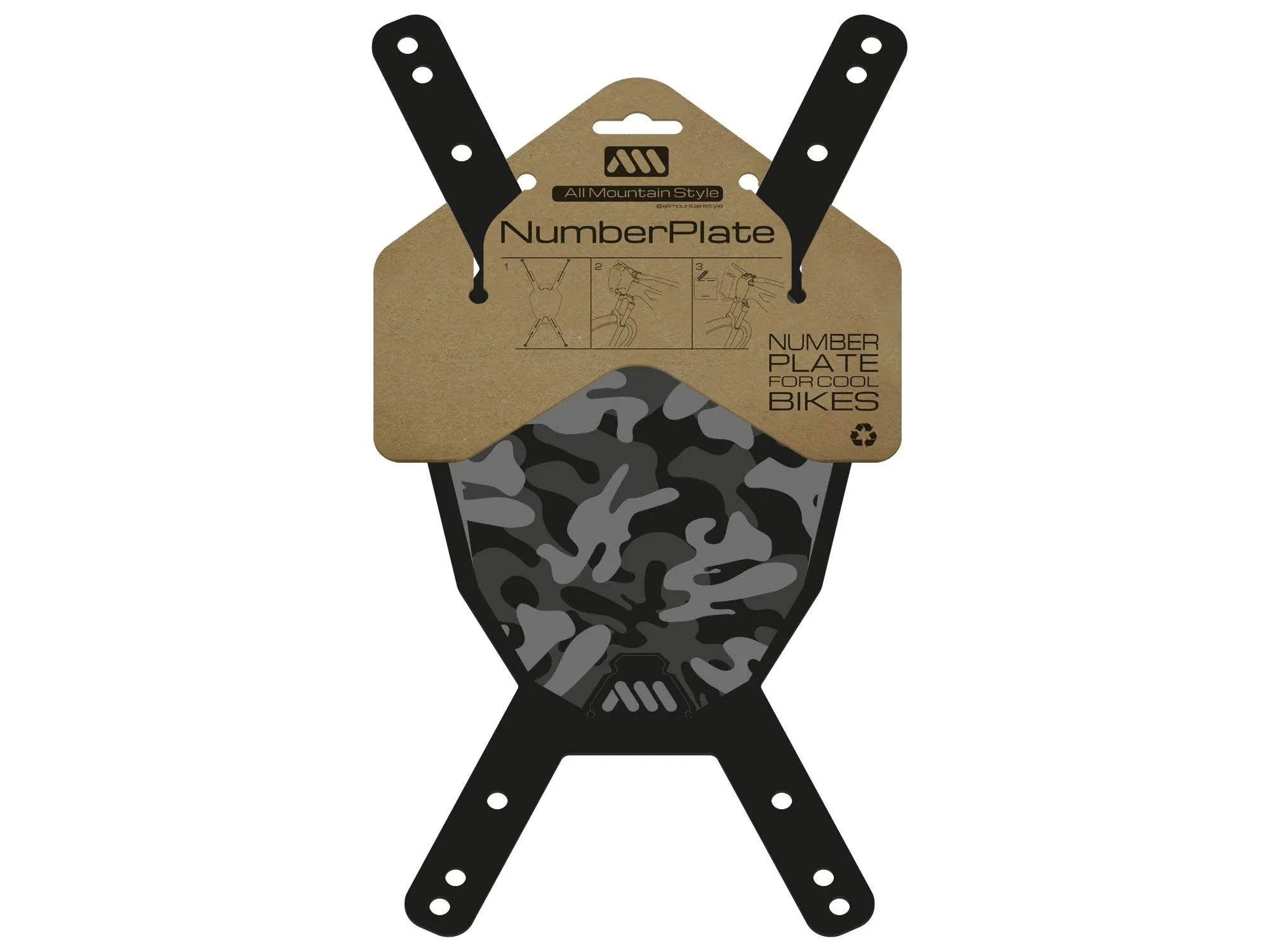 All Mountain Style AMS Number Plate (Fits For Downhill and Enduro Bikes)