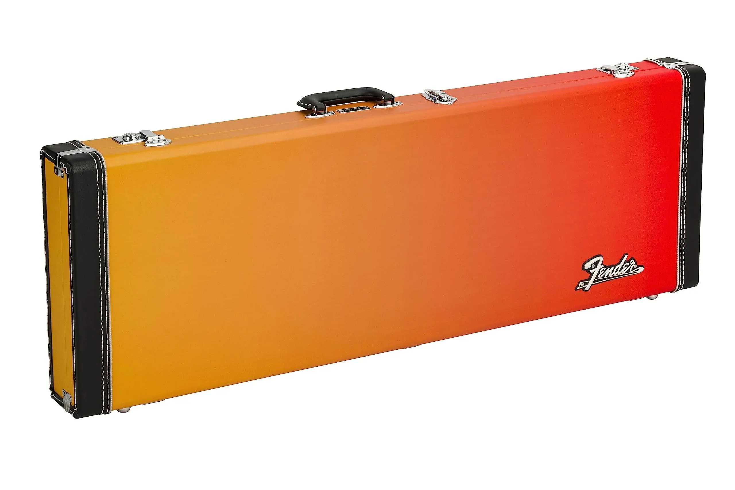 Fender Ombre Strat and Tele Hard Shell Case with Soft Acrylic Plush Interiors (Tequila Sunrise)