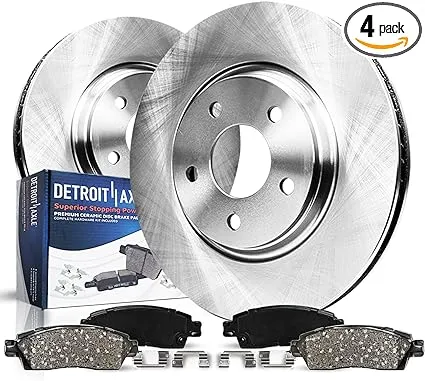 Detroit Axle R-54123BK 303mm Front Brake Rotor Pad for 2005-2010 Escape Mariner ...