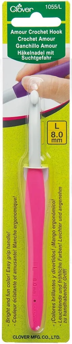 Clover Amour Crochet Hook - Size L (8 mm)