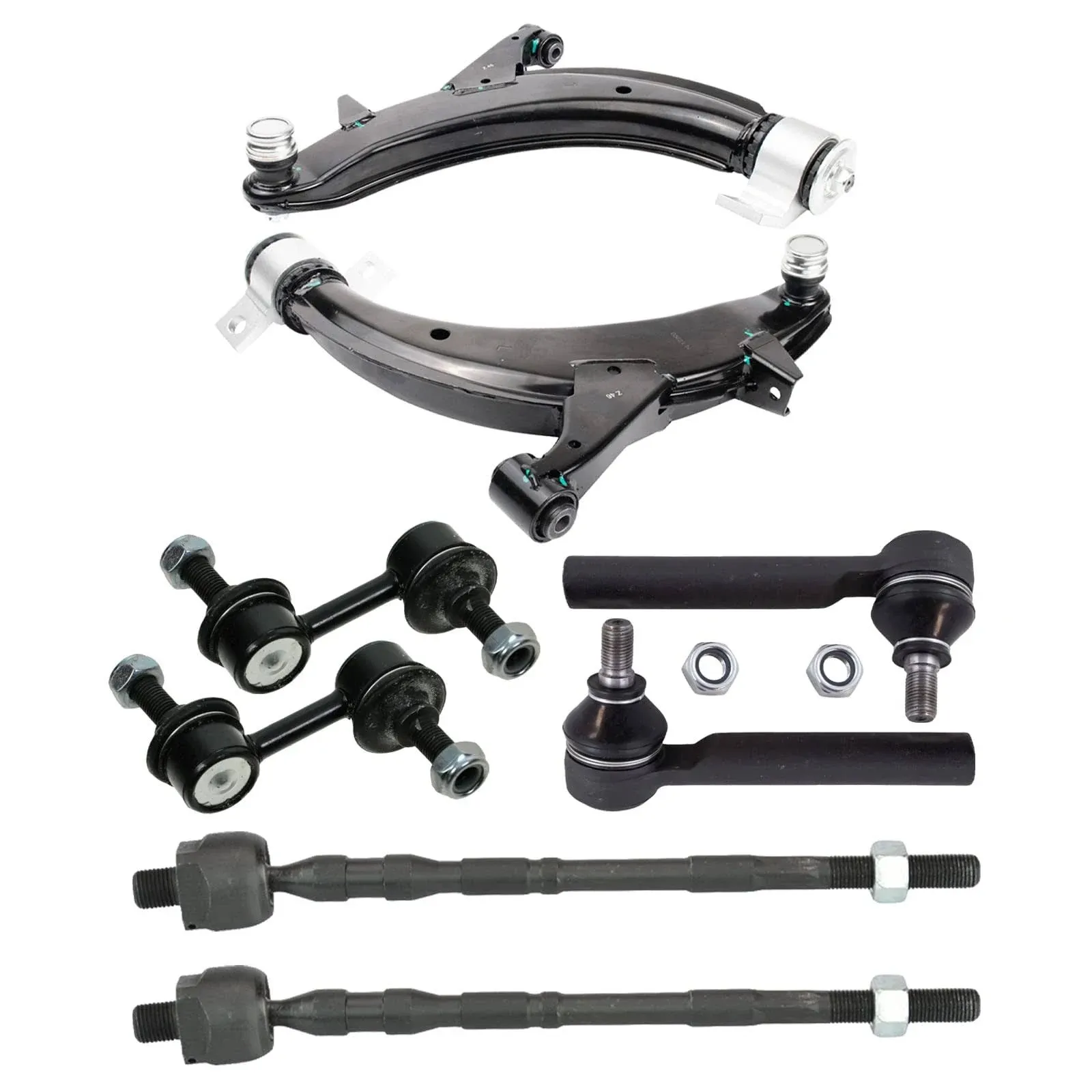 TRQ® PSA30039 - Front Control Arm and Suspension Kit