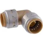 SharkBite Max 90-Deg Push to Connect Plumbing Fitting Brass 3/4&#034; UR256A