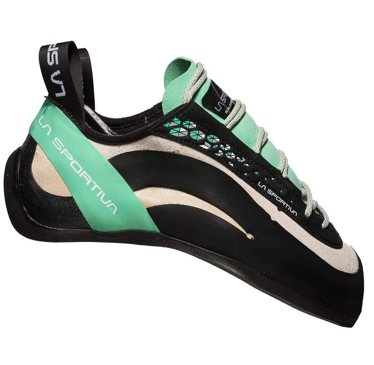 La Sportiva Miura Climbing Shoes White Green Women - 38