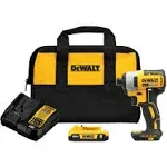 DeWalt 20V MAX Brushless 1/4 in. Hex Cordless Impact Driver Kit