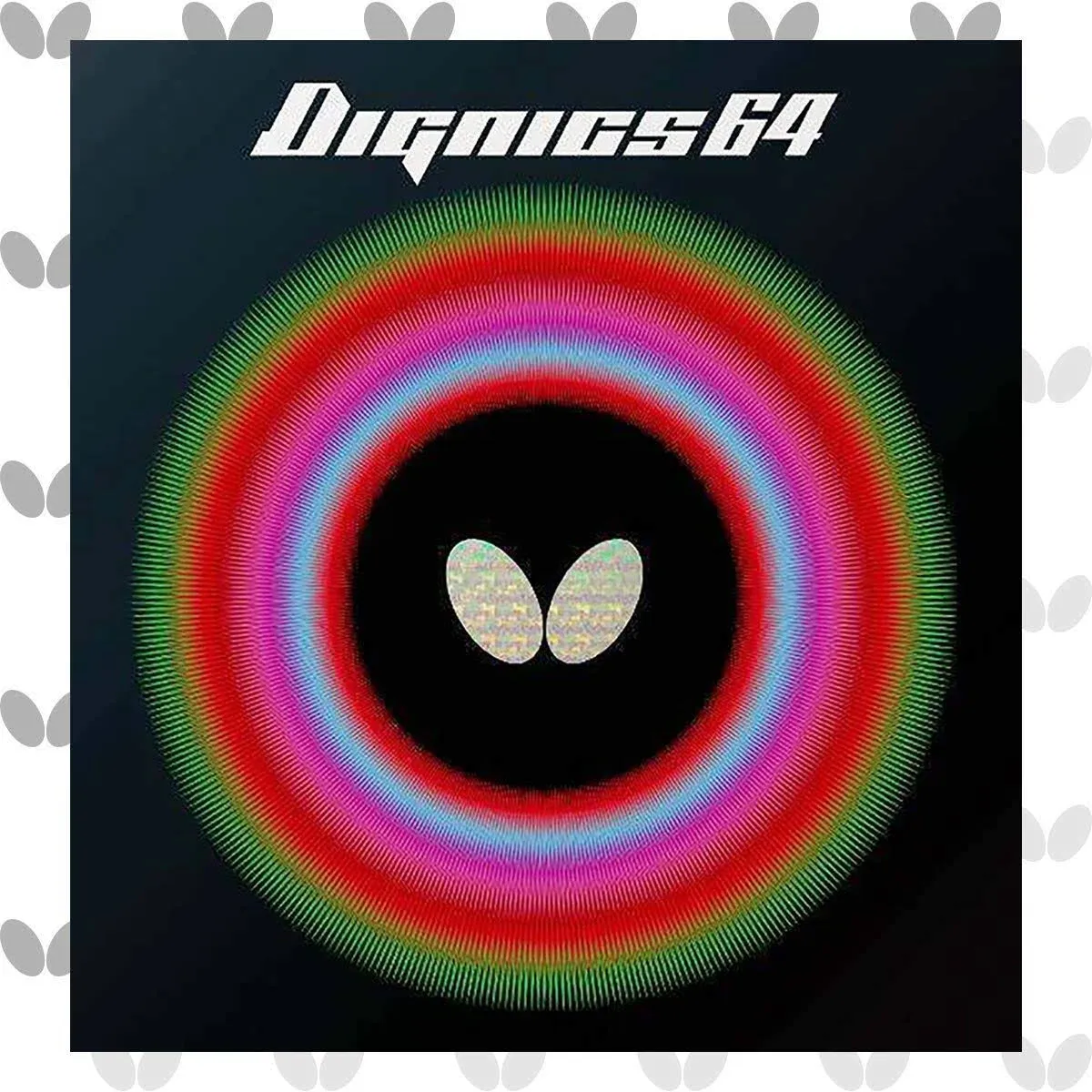 Butterfly Dignics 64 Table Tennis Rubber Black / 2.1 mm