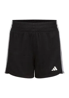 "adidas Girls' 3S Pacer Mesh Shorts 3 in"