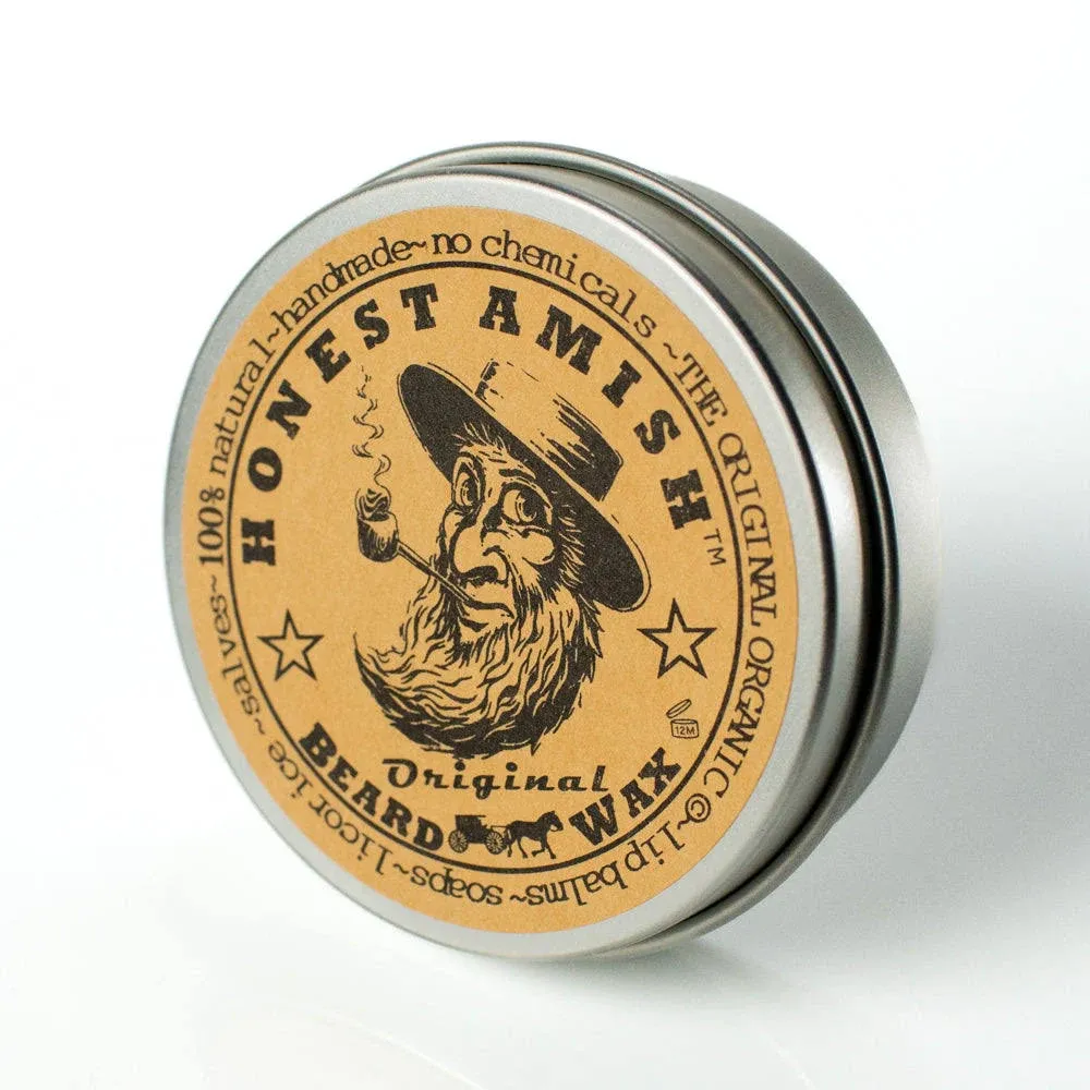 Honest Amish Original 100 % Natural Beard Wax 2 oz.