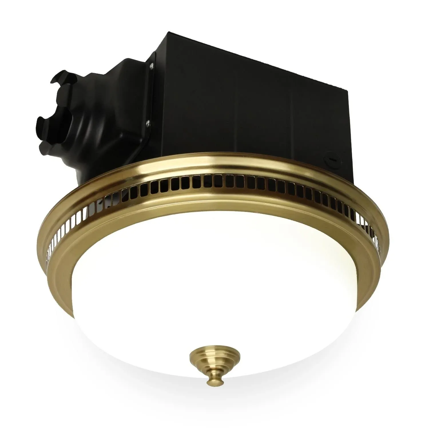 Akicon 110 CFM Ceiling Exhaust Bathroom Fan with Light and Nightlight Gold