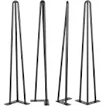 VEVOR Hairpin Table Legs Set of 4 Desk Table Legs 3 Rods