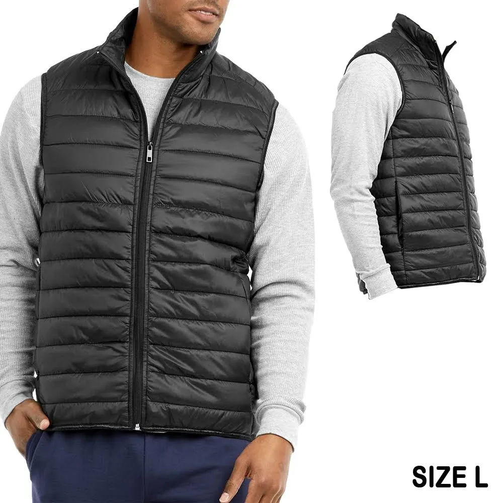 AllTopBargains Men Lightweight Water-Resistant Puffer Jacket Vest Down ...