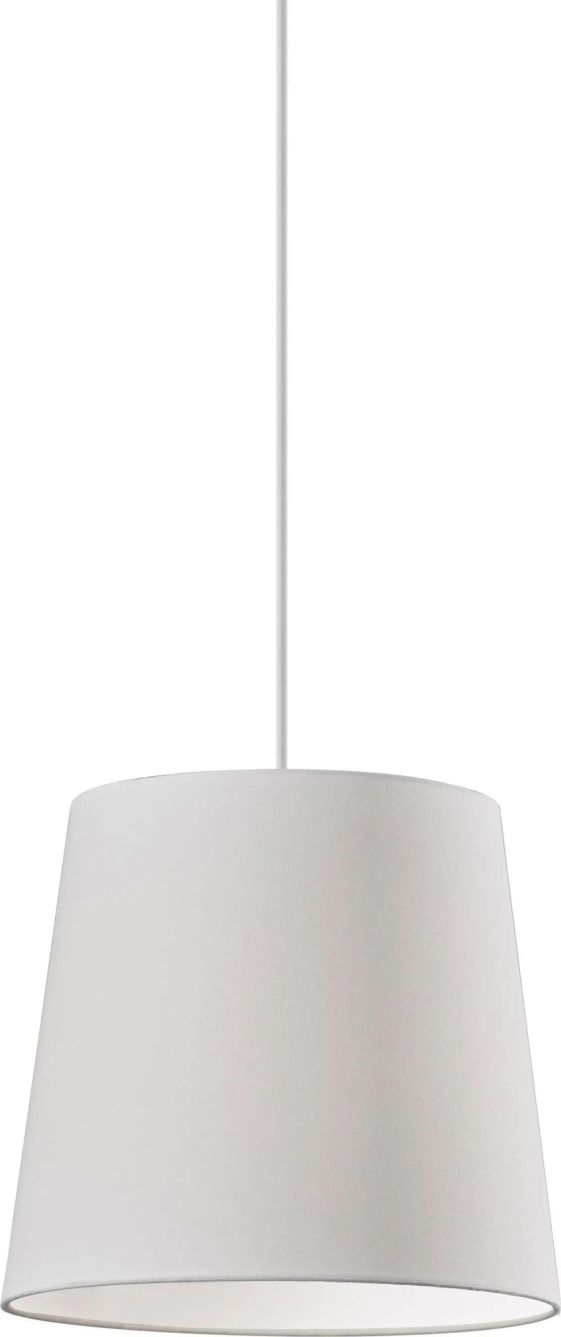 Adesso SL1161-02 Tall Drum Portable Pendant, White