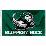 Slippery Rock New Logo Flag Large 3x5