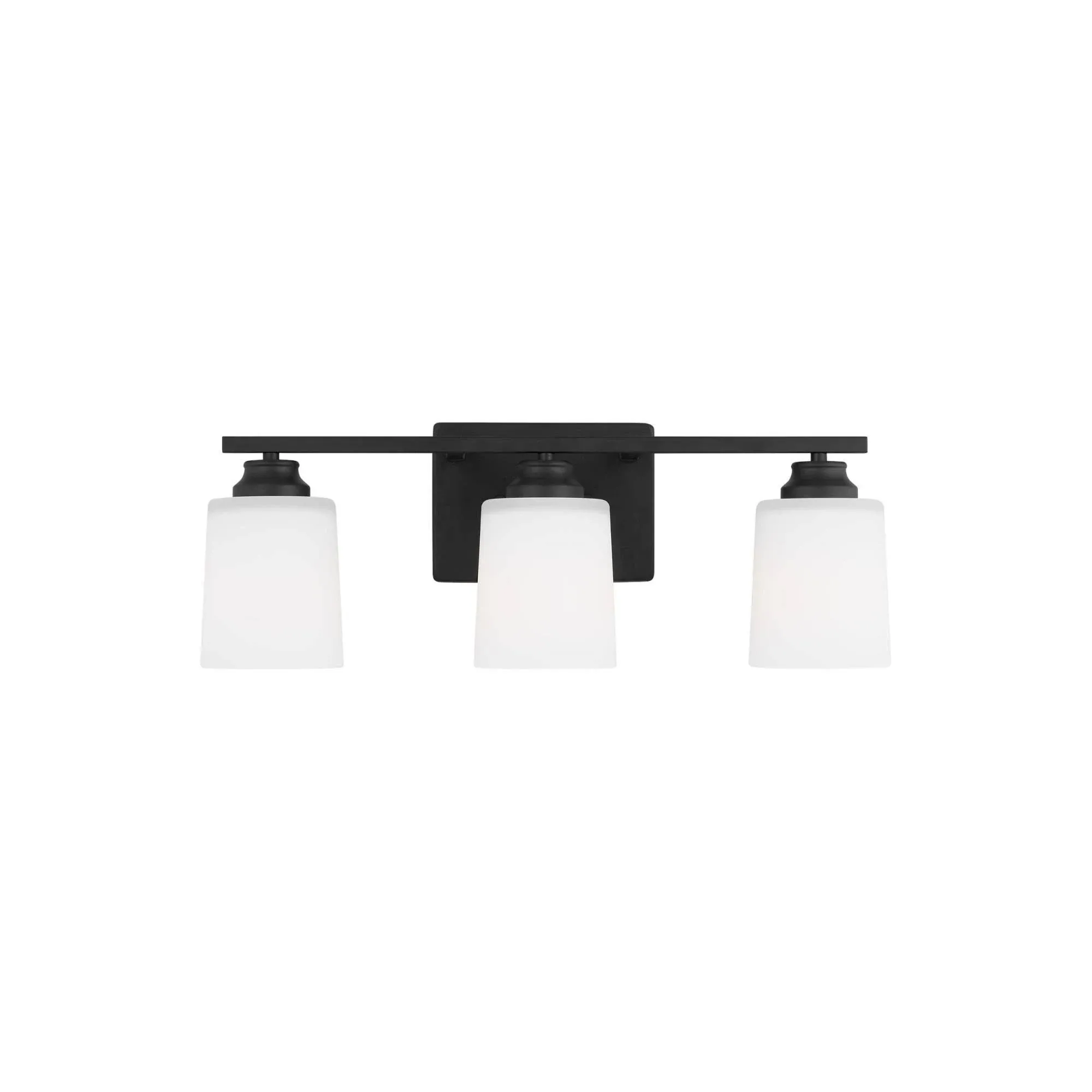 Generation Lighting 4428903-112 Franport 3 Light 21 inch Midnight Black Wall Bath Fixture Wall Light