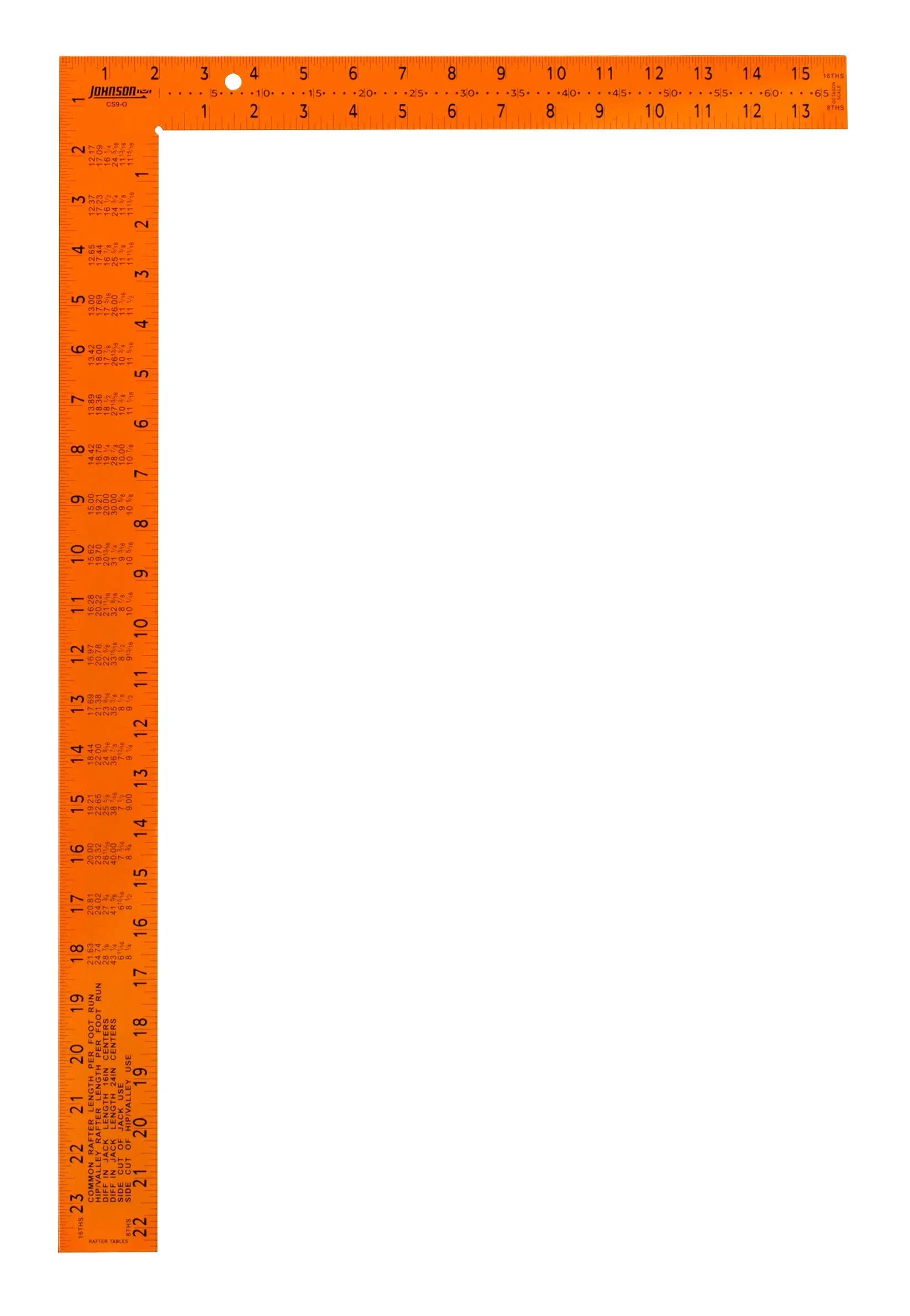 Johnson Level 16 in. x 24 in. Steel Framing Square CS9