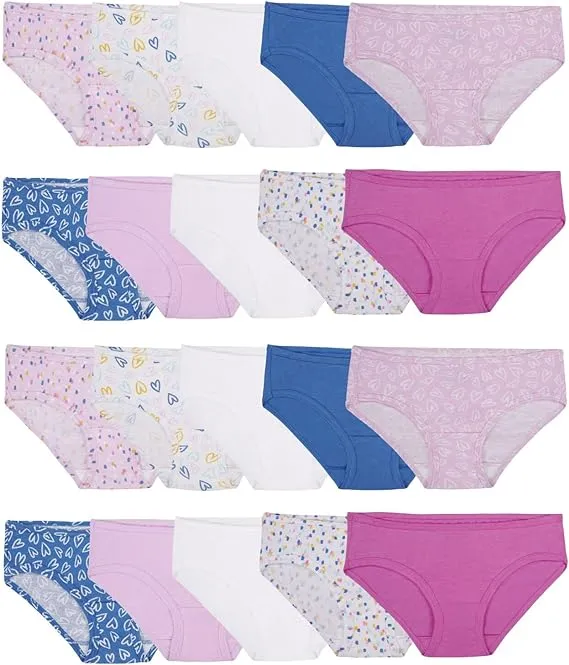 Fruit of the Loom Girls' Cotton Hipster Underwear