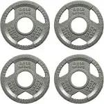 Cast Iron Plate Weight Plate for Strength Training and Weightlifting, Olympic or Standard, Multiple Sizes