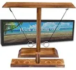 Hook and Ring Game, Ring Toss Games for Adults, Outdoor Indoor Handmade Wooden H