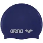 Arena Classic Silicone Swim Cap - Silver/Black