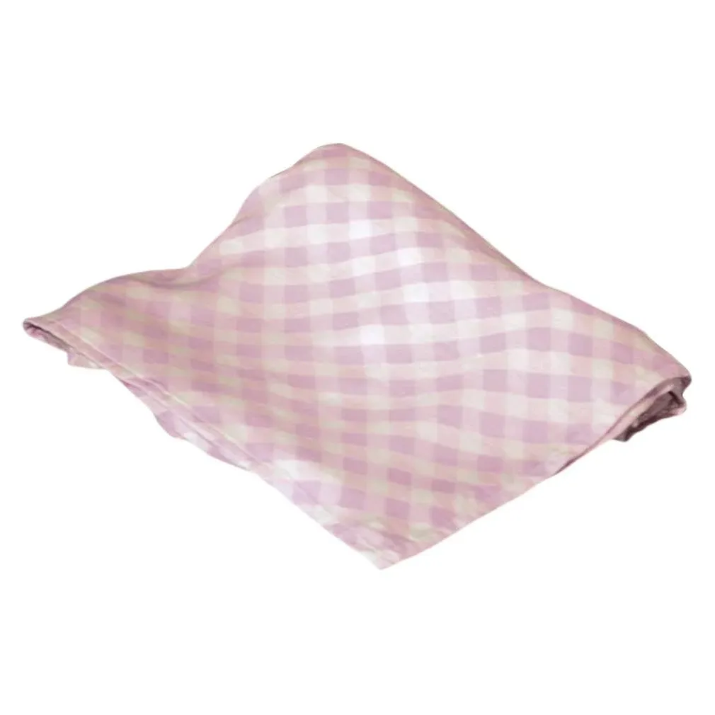 Pink Gingham Swaddle