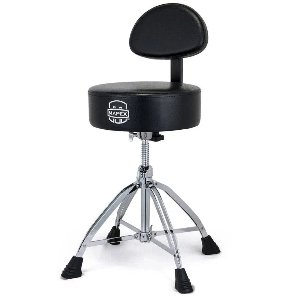 Mapex T870 Round Top Double Braced Drum Throne with Backrest